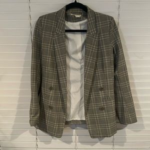 HM Blazer Plaid Grey